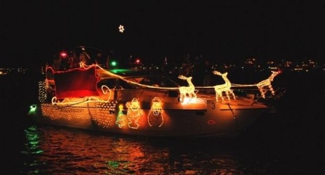 Boat parade Marina del Rey ©  SW